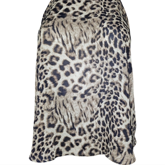 ASTR THE LABLE Leopard Print Sheer Sleeveless T-Back Gold Hardware Extra Small - Picture 2 of 6